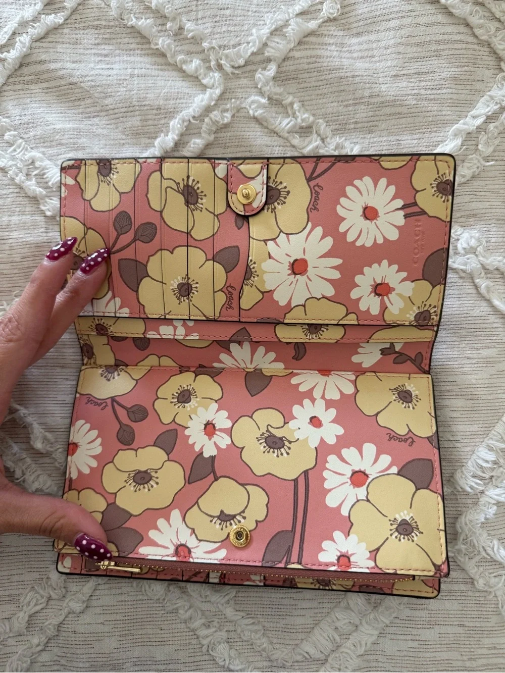 Coach continental wallet